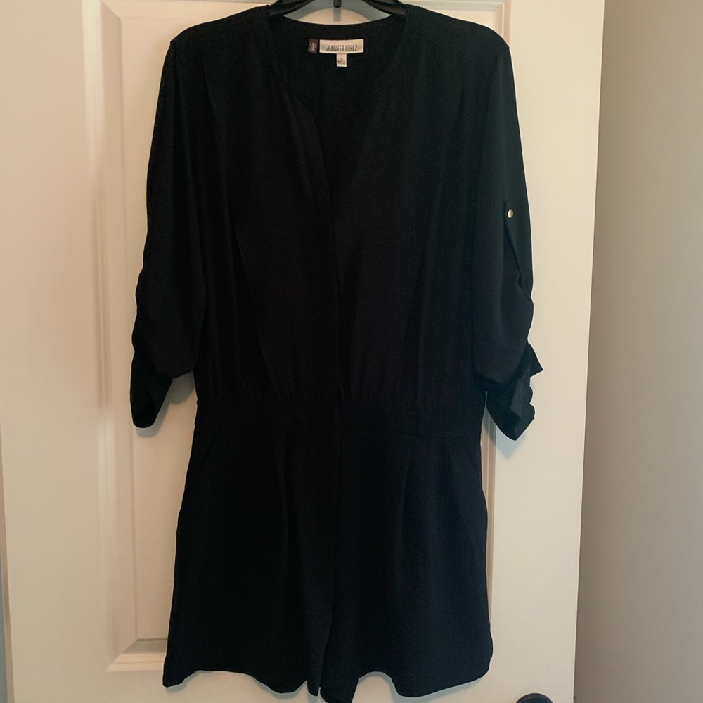 Jennifer Lopez black,size 12 short romper